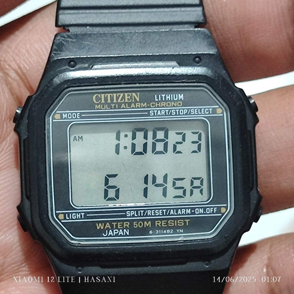 jam tangan citizen digital vintage rare item
