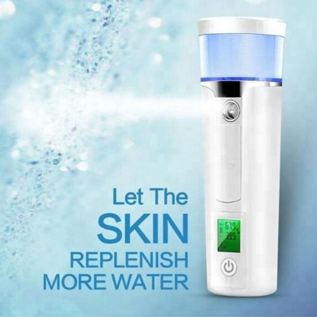 Nano Spray Wajah-Nano Mist Spray-40ML-Battery Indicator-Ada indikator Baterai dan Pelembab Kulit