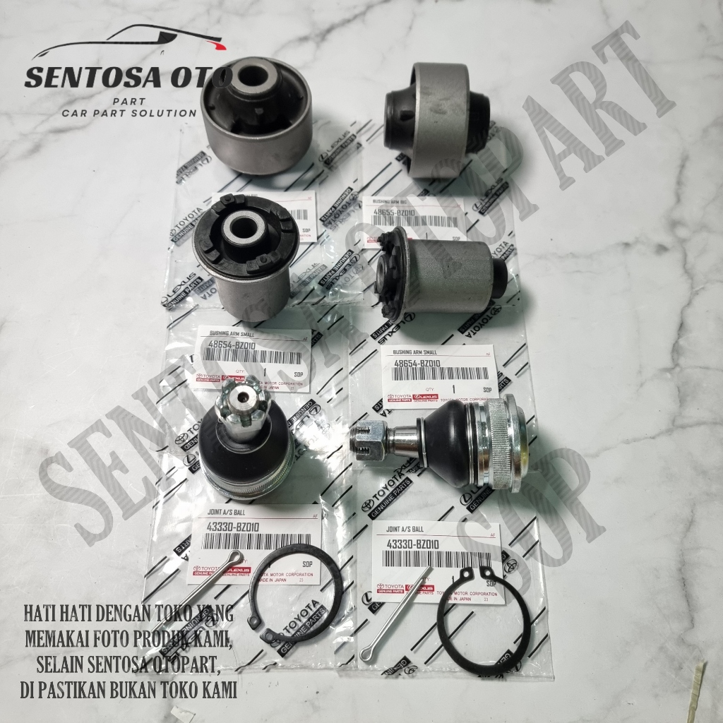 Bushing Lower Arm Besar Kecil + Ball Joint Avanza Old Xenia 2004 2005 2006 2007 2008 2009 2010 2011 