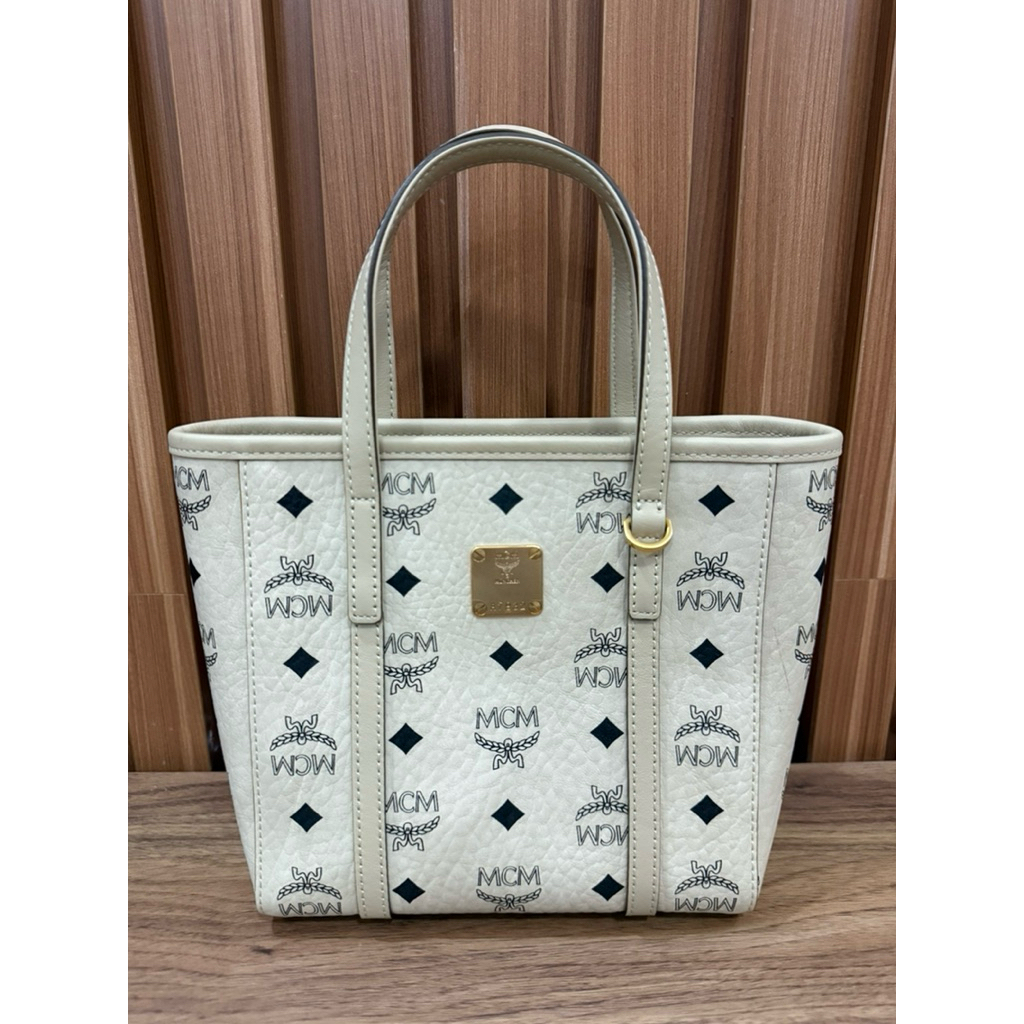 MCM Mini Tote Bag Nude