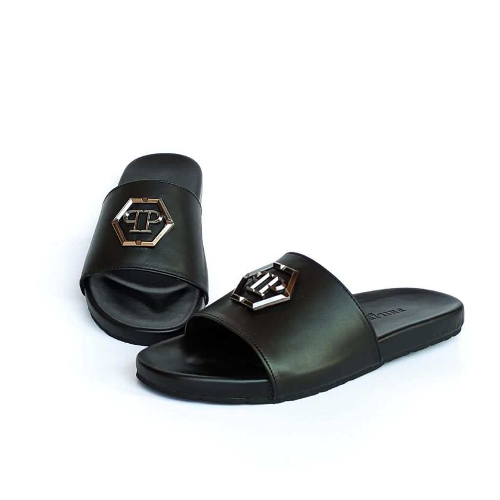 Sandal Philipp plein original miror import Kulit asli 100%
