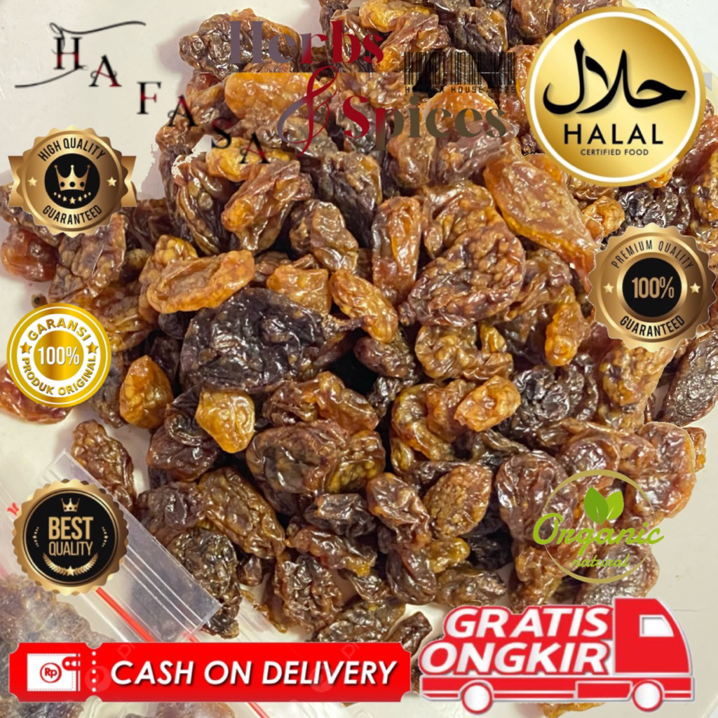 

kismis 100gr golden raisin nikmat premium chewy kenyal segar organic