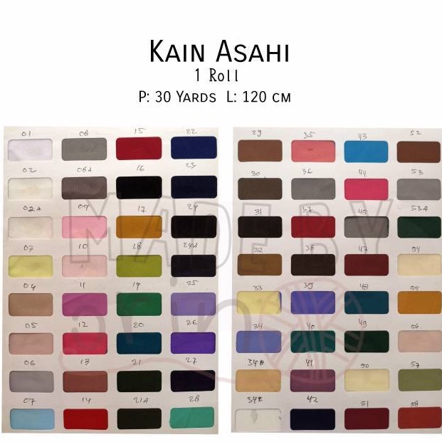 KODE D59O KAIN ASAHI FURING GULUNGAN 1 ROLL KAIN ASAHI PER ROLL