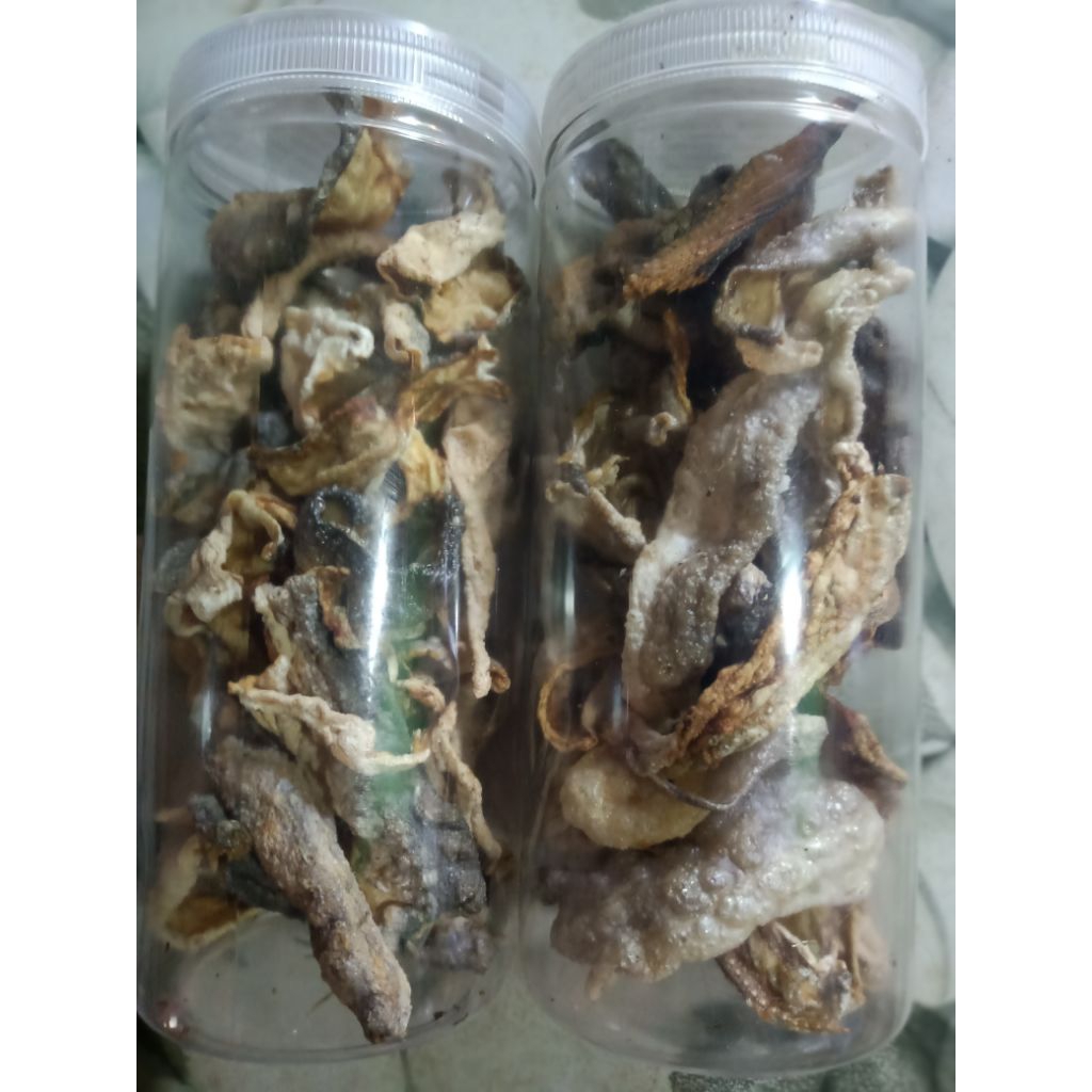 

kerupuk kulit ikan mermang siap makan