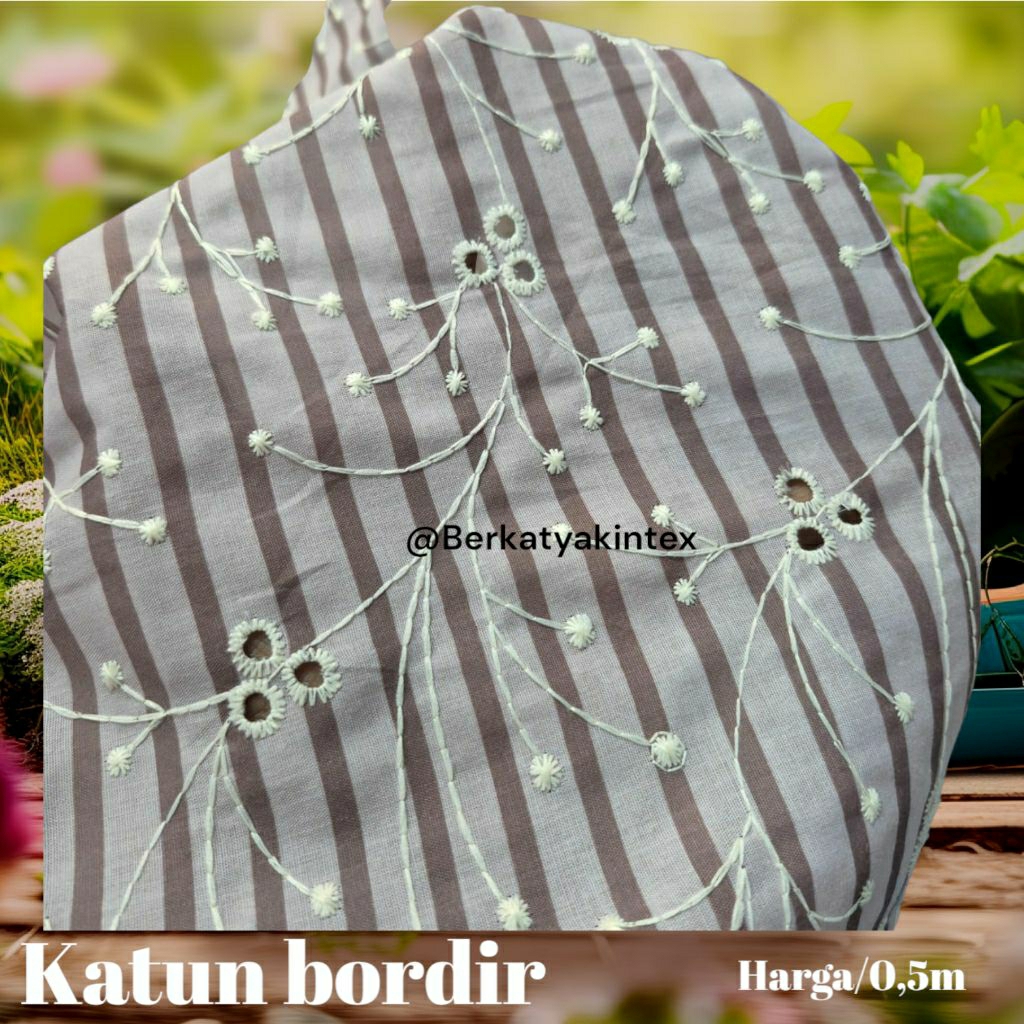 KAIN KATBOL MOTIF - KAIN KATUN BORDIR PREMIUM MOTIF SALUR
