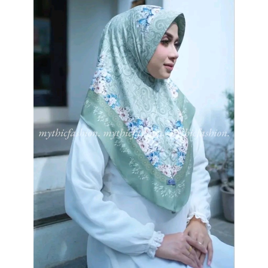 HIJAB BERGO INSTAN DAYLI MOTIF PREMIUM - JILBAB PRINTING SYAR'I MUSLIM WANITA