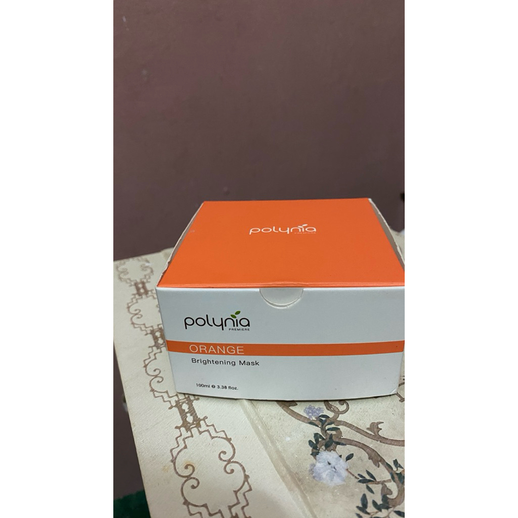 polynia | masker polynia preloved | polynia orange brightening face mask