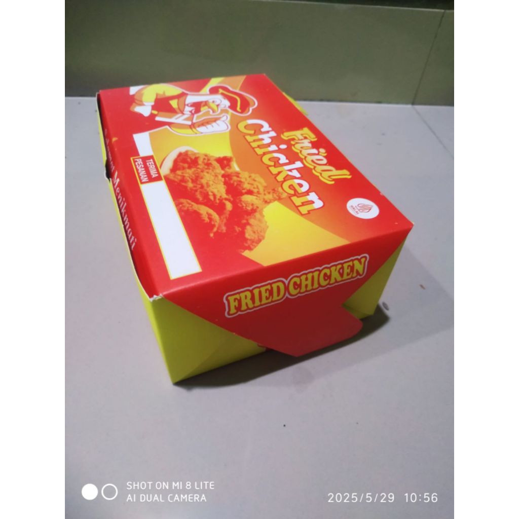 

dus nasi ayam KFC gambar terbaru 50 lembar