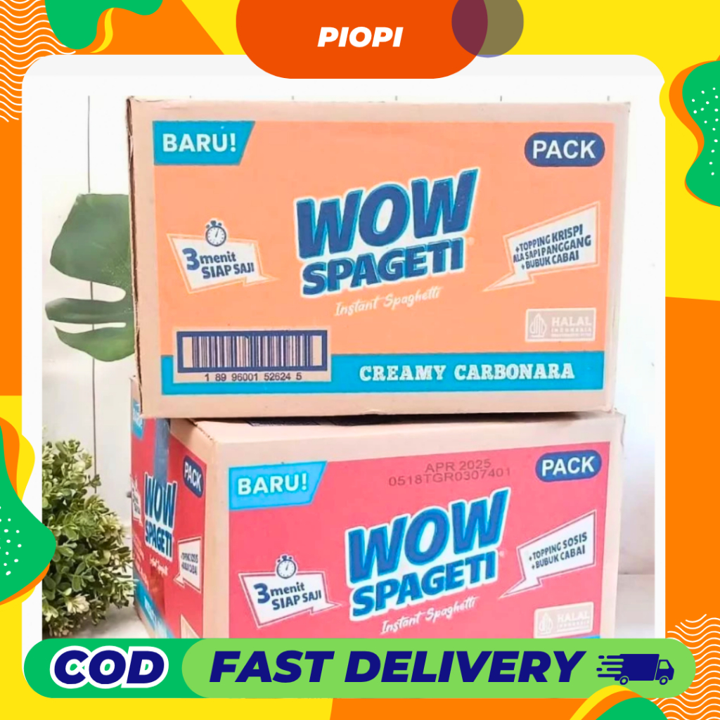 

Wow Spagheti Instant 1 Karton isi 40 pcs