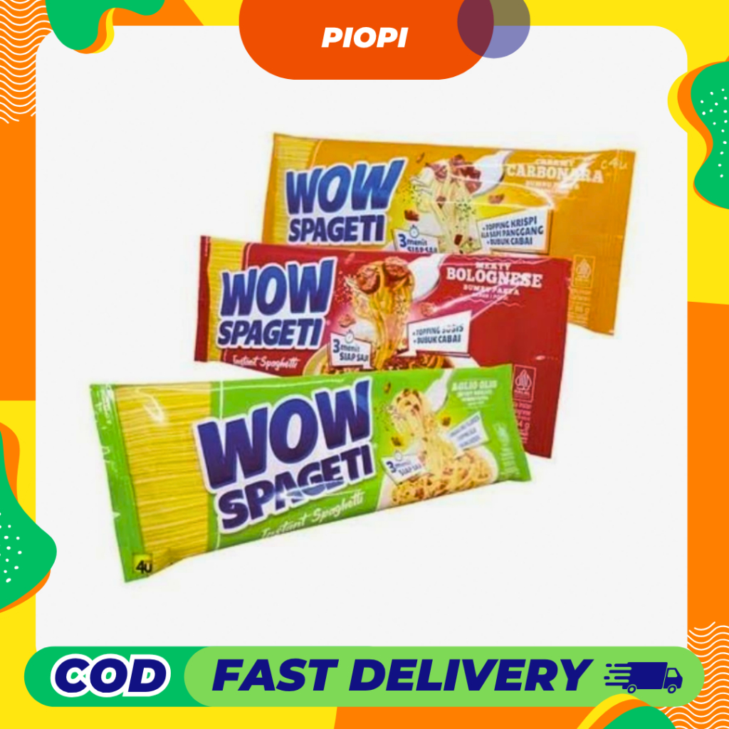 

Wow Spageti Bolognese Carbonara Aglio Spaghetti Instan Mie