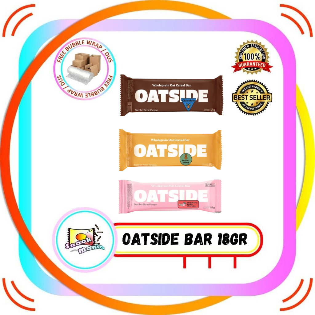 

Oatside Wholegrain Oat Cereal Bar Chocolate | Peanut 18 gr Sereal