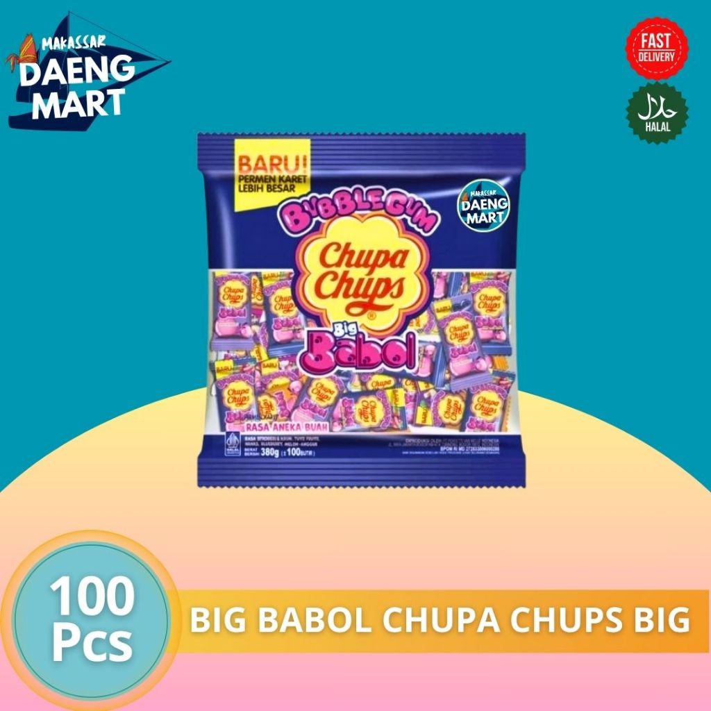 

Permen Karet Big Babol Chupa Chups Varian Baru Rasa Aneka Buah 1 Bungkus Isi 40 pcs dan 100 Pcs Ready Stok