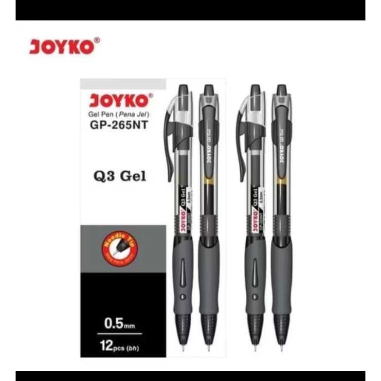 

(12pcs)pulpen tinta joyko Q GEL GP-265NT (hitam)