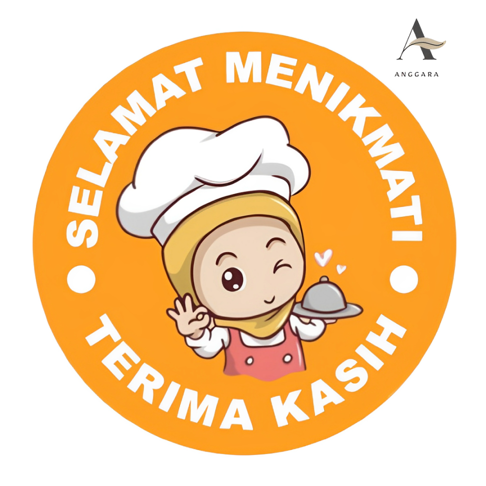 

Roll Stiker Label Selamat Menikmati Isi 500 pcs 2.5 cm Sticker Makanan Minuman Motif Karakter Lucu