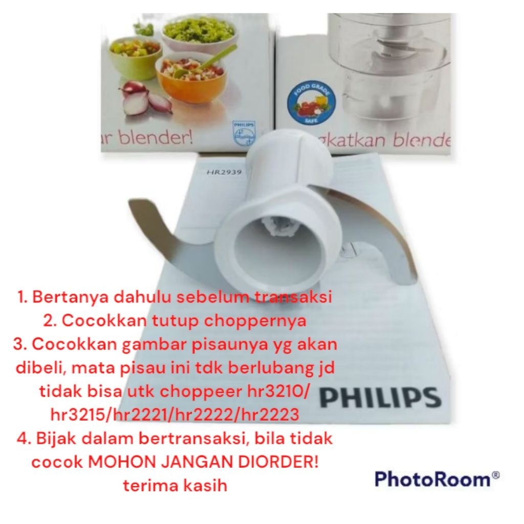 Pisau Chopper Philips HR 2939 - ORIGINAL