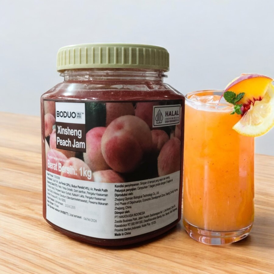 

Xinsheng Premium Boduo Peach Flavored Jam - Persik Selai 1kg