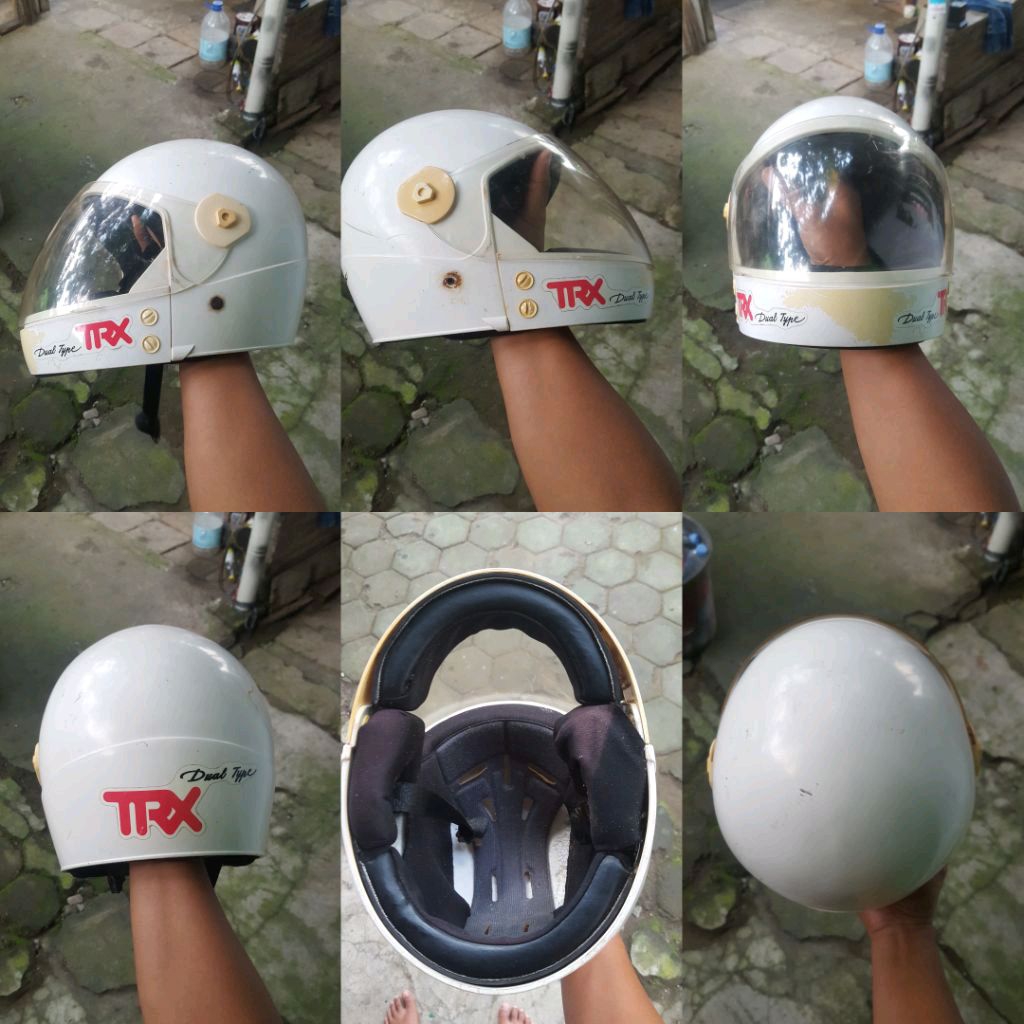 Helm fullface klasik TRX Honda jadul