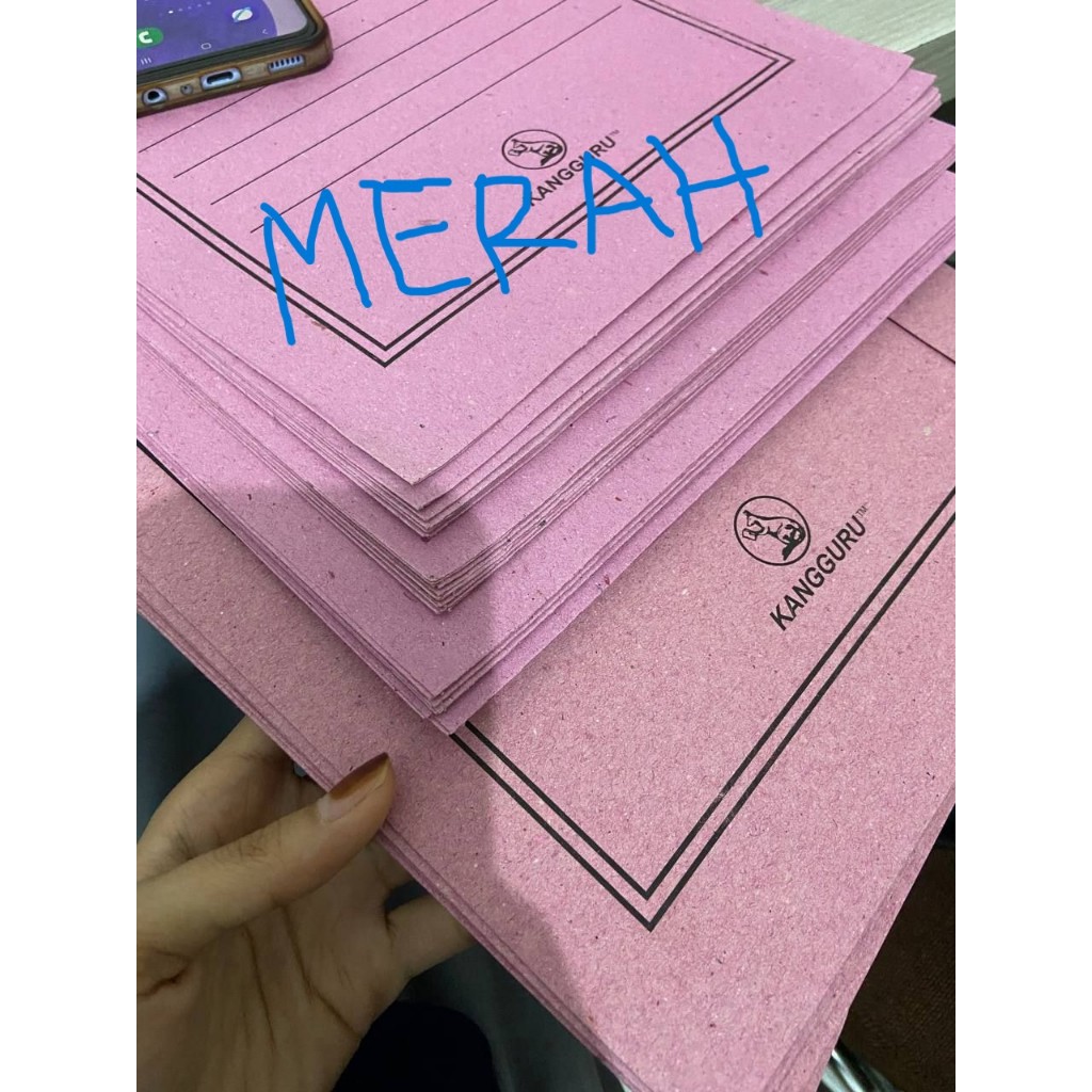 

( WARNA MAP SESUAI DI FOTO ) Stofmap / Stopmap / Map Kertas Karton Kanguru Hijau / Kuning / Biru / Merah