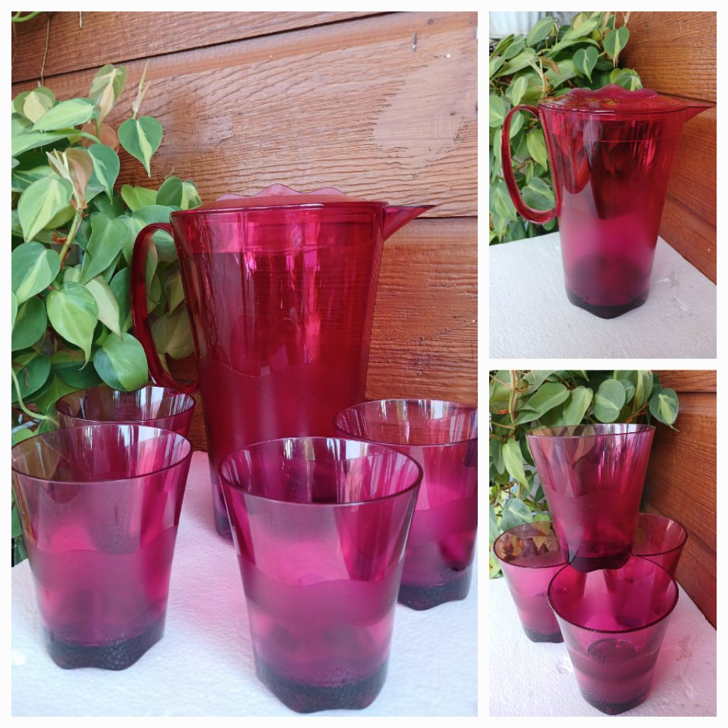 Sherly pitcher set glass tupperware / sherly pitcher tupperware  / sherly gelas tupperware