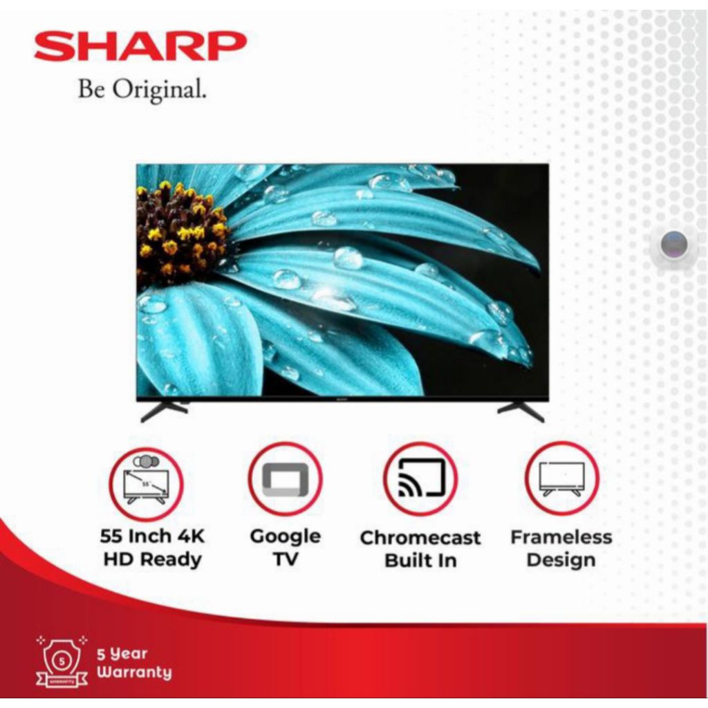 TV SHARP 55 INCH ANDROID 4T-C55FJ1X 4K TV SHARP 55INCH ANDROID SHARP TV LED SHARP GOOGLE TV 55INCH 4