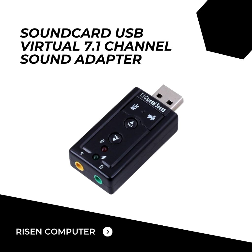 SOUNDCARD USB to Audio Aux Converter Adapter Adaptor Pengganti Murah
