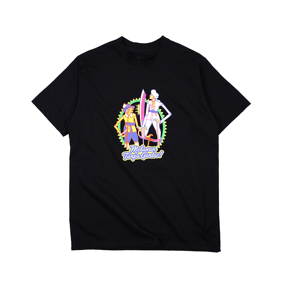 Dagadu Official Merch Museum Nasional Indonesia Kaos - Hitam