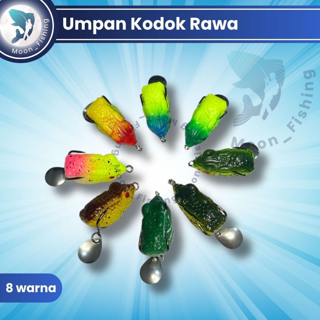 Umpan Pancing Kodok Rawa 2.5cm dengan kotak