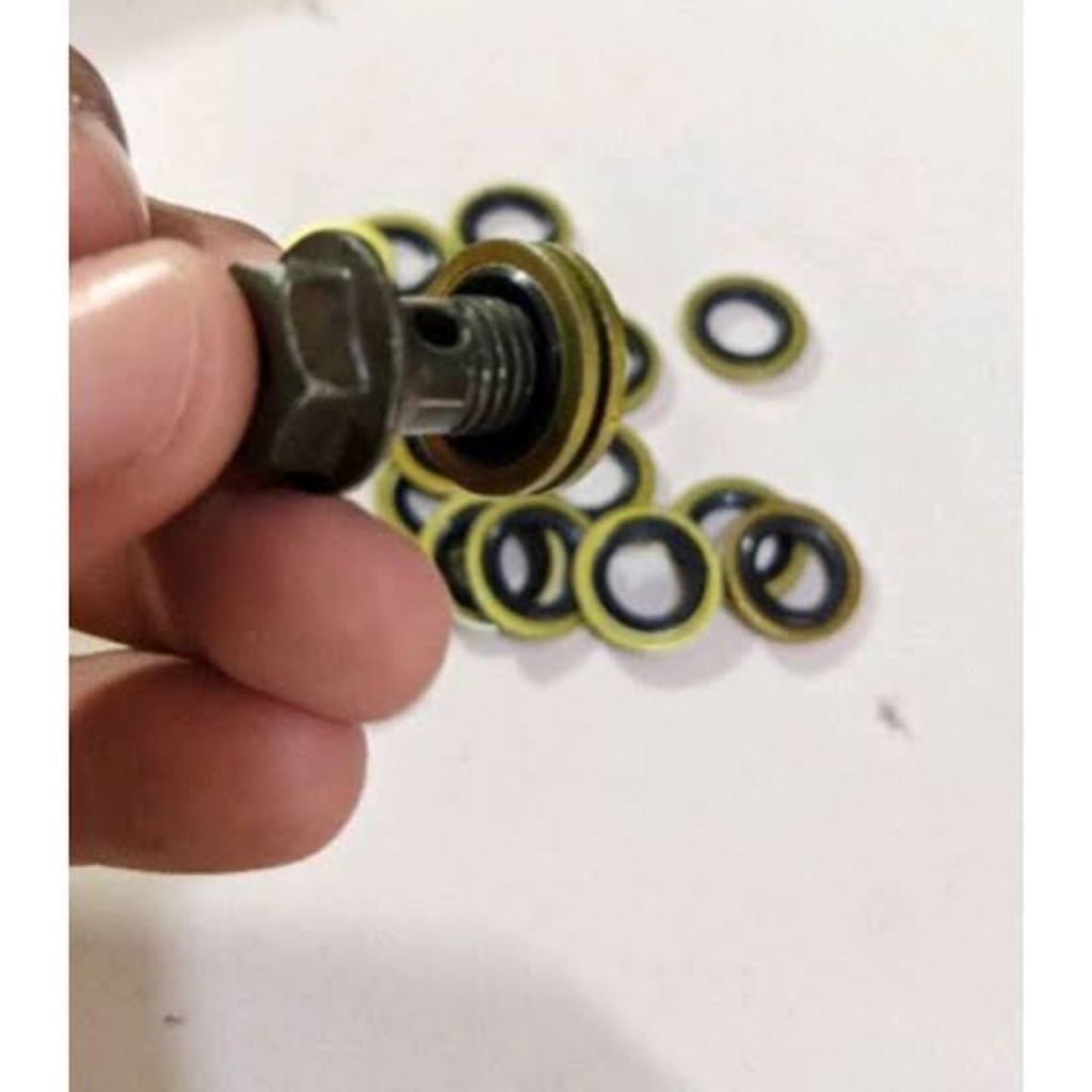 5pcs ring  karet ring seal ring baut selang cakram kaliper kepala babi tembaga