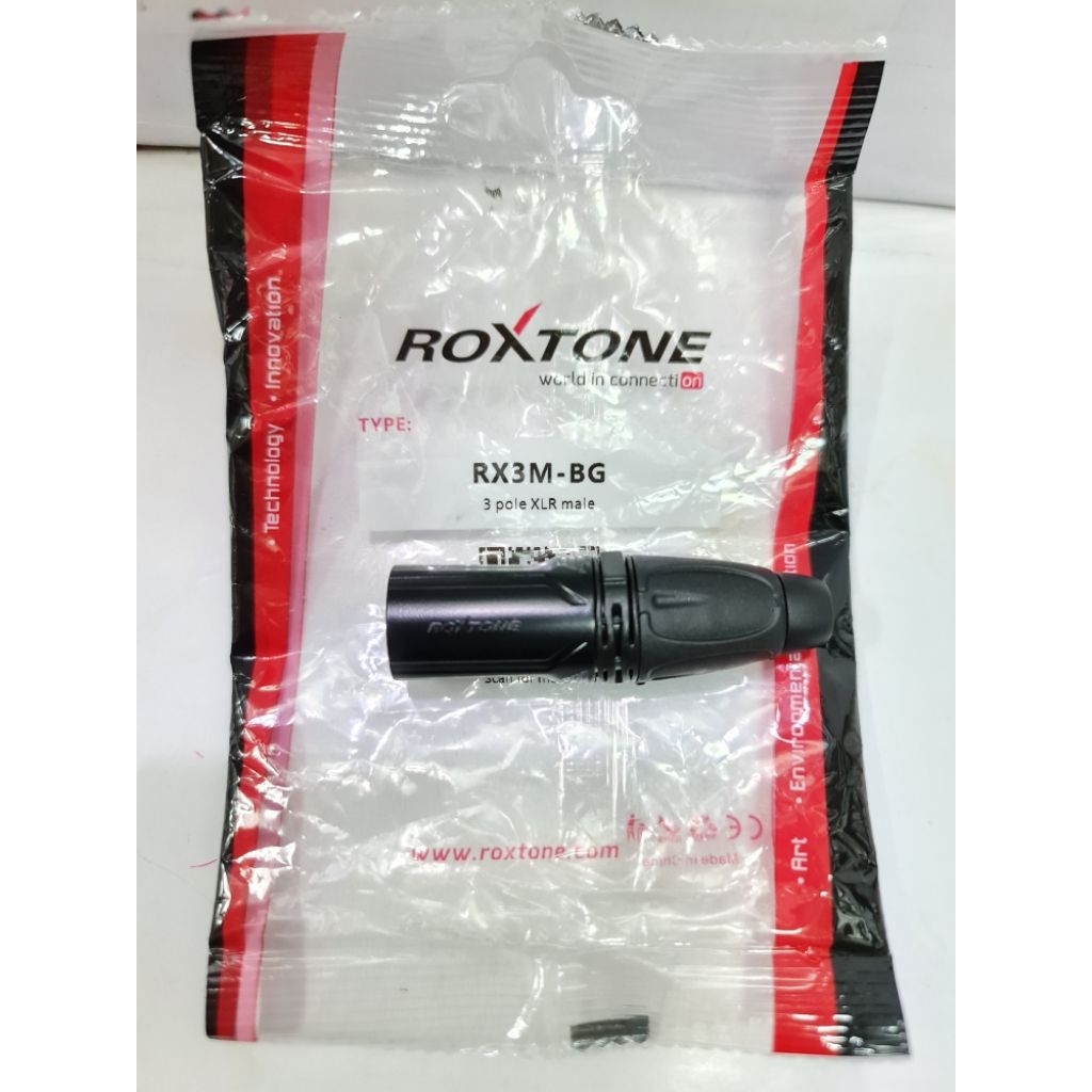 [ROXTONE]JACK  CANON XLR MALE ROXTONE RX3M-BG/JACK CANON COWOK ROXTONE BLACK