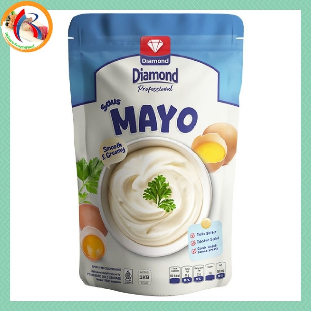 

Diamond MAYONNAISE 1Kg || Mayonais Halal
