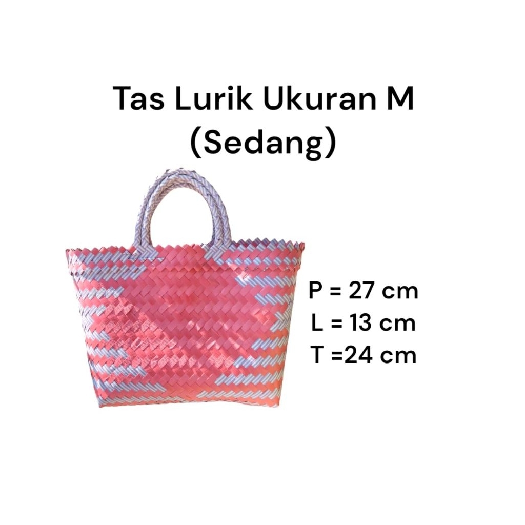 Tas anyaman ukuran (M) Tanggung. Tas hajatan, souvenir asul-asul dll.