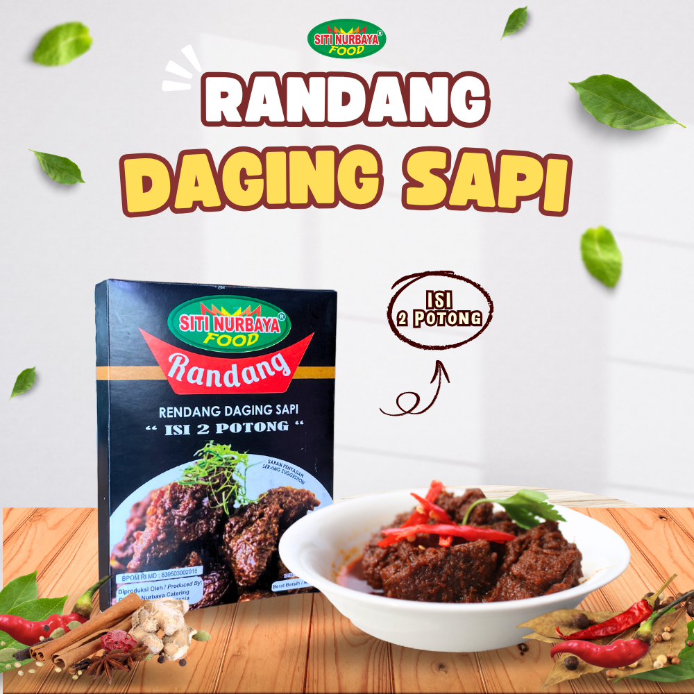 

Rendang Daging Sapi Siti Nurbaya Food Isi 2 Potong
