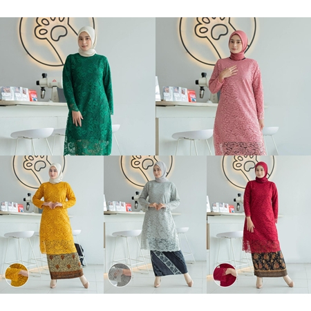 ATASAN TUNIK / KEBAYA WISUDA / KEBAYA PESTA / KEBAYA MODERN / KEBAYA TUNIK BROKAT / KEBAYA TUNIK / H