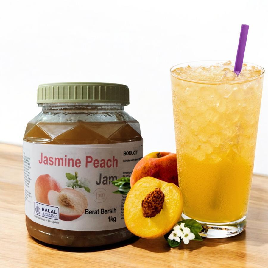 

Boduo Jasmine Peach Jam - 1000 gram - Selai Persik