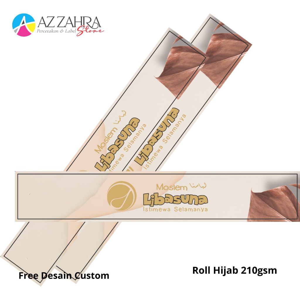 

Roll Hijab Custom / roll ban / hijab / pakaian / roll ban 160gsm / roll hijab 100pcs custom