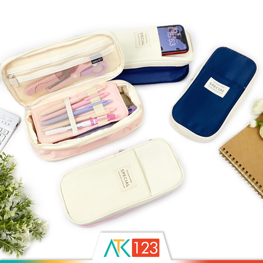 

Tempat / Kotak Pensil / Alat Tulis / Kosmetik / Dompet Kain Kanvas / Stationery / Pencil / Pen / Cosmetic / Travel Case / Box / Pouch / Organizer Canvas PCCS-KY6