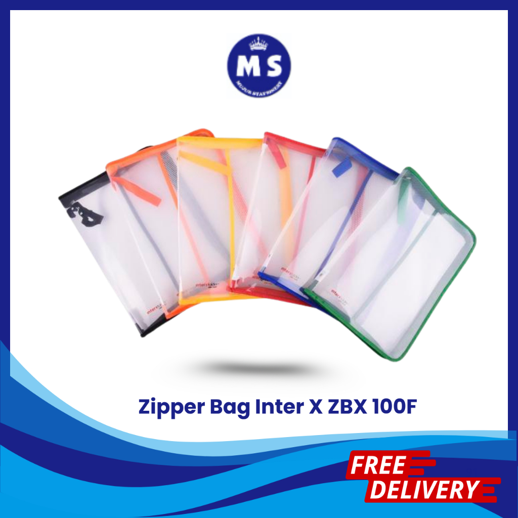

INTERX ZIPPER BAG L+M ZBX100F
