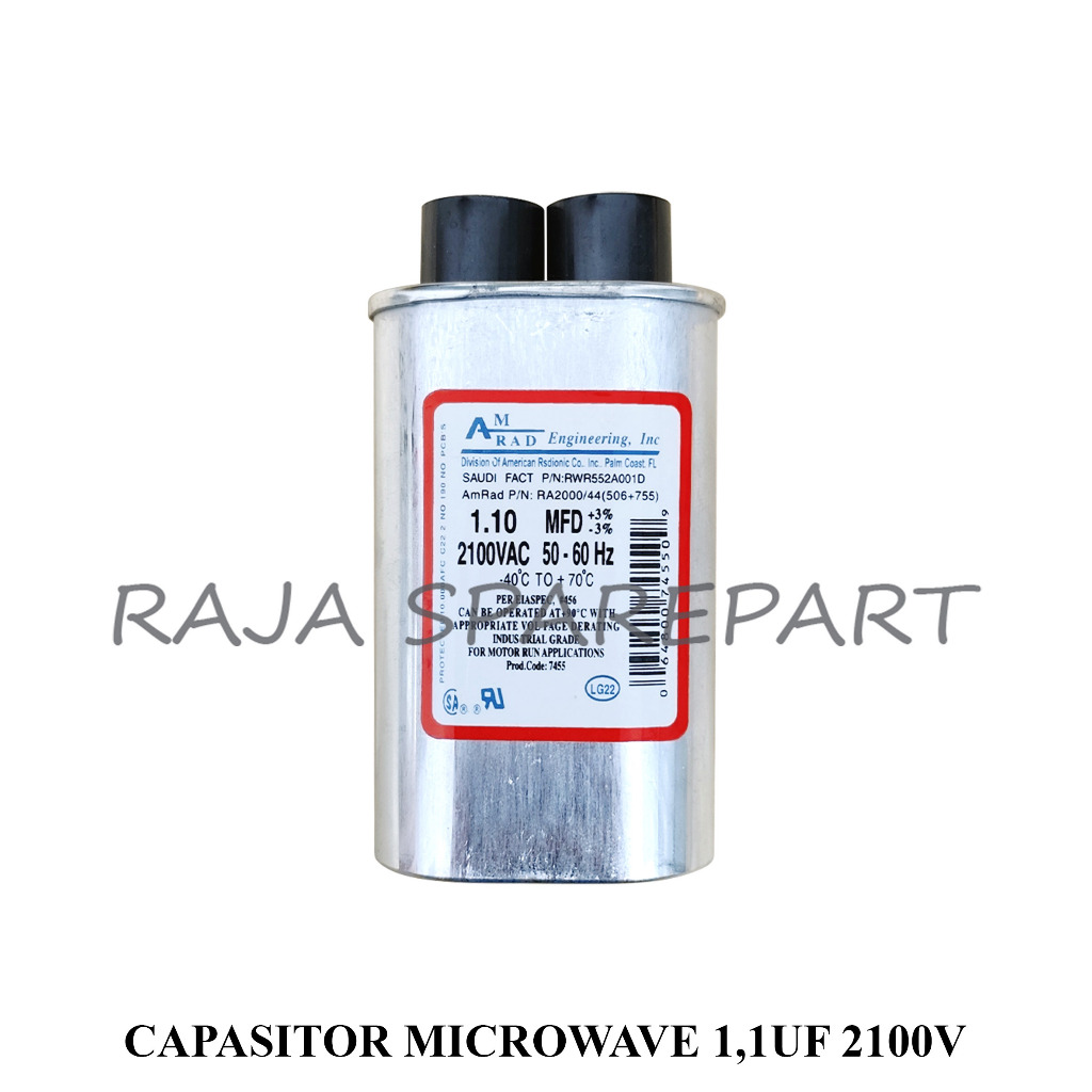 KAPASITOR MICROWAVE / CAPACITOR / CAPASITOR MICROWAVE 1.1UF 2100V CM11