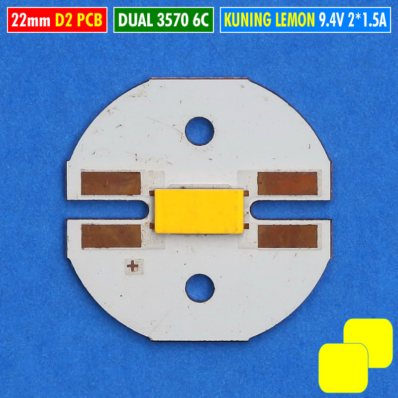 MCP D2 3570 22mm 30W 6C Dual Kuning Kuning LED Laser BiLED RTD AES 9V