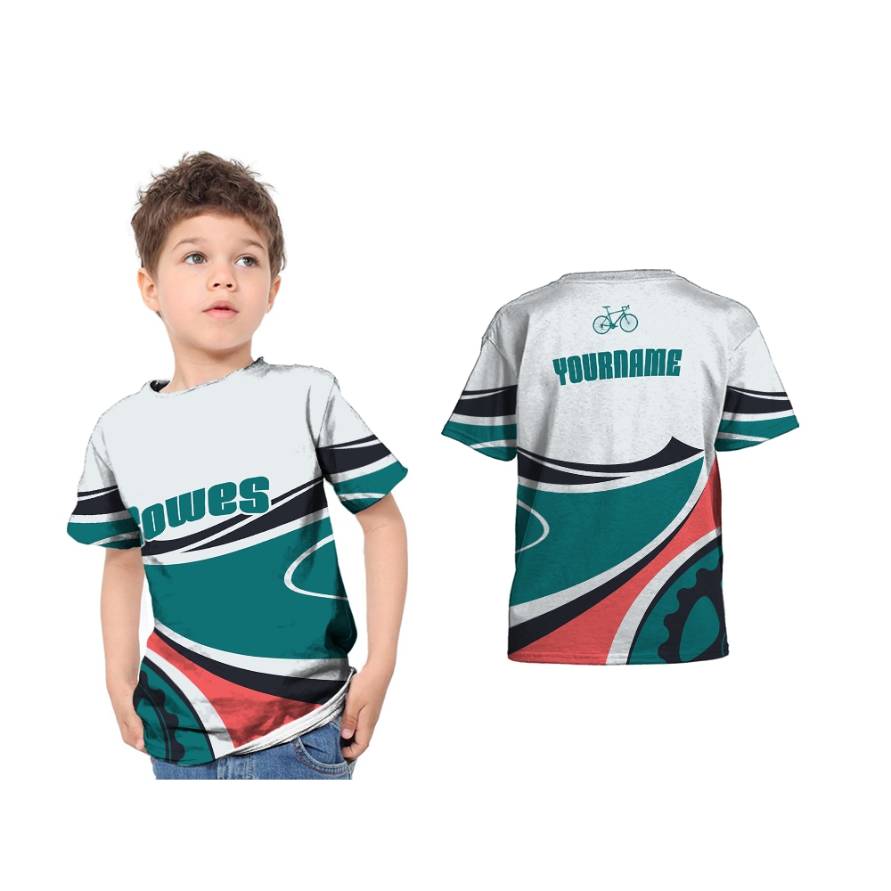Baju Kaos Jersey Anak Olahraga Gowes sepedah 2025 Bersepedah Art 1 Custom Full Print