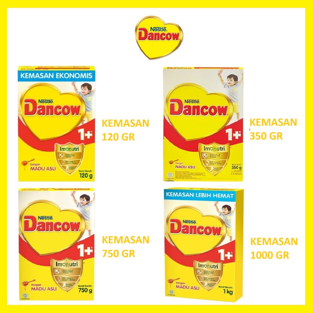 

Nestle Dancow 1+ Rasa Madu Susu Pertumbuhan Anak 1-3 Tahun 120 Gr / 350 Gr / 750 Gr / 1000 Gr