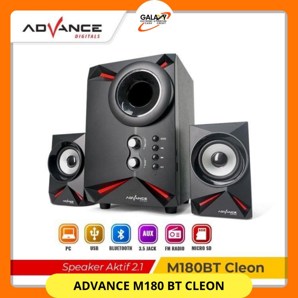 ADVANCE Speaker Aktif Advance M180 BT CLEON Speaker Bluetooth multimedia Xtra Power Sound