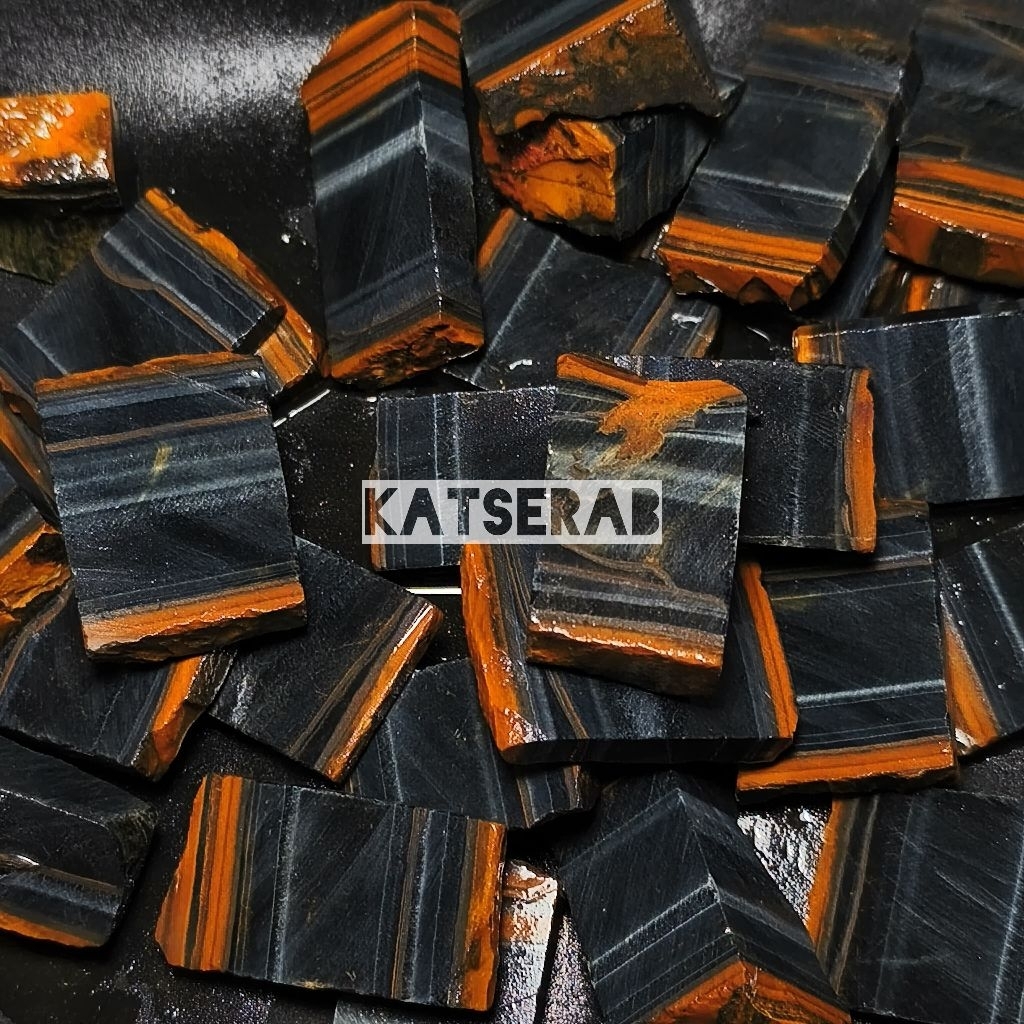 Bongkahan Batu Tiger Eye / Blue Tiger Eye / Batu Akik Tiger Eye / Bahan Batu Akik Tiger Eye