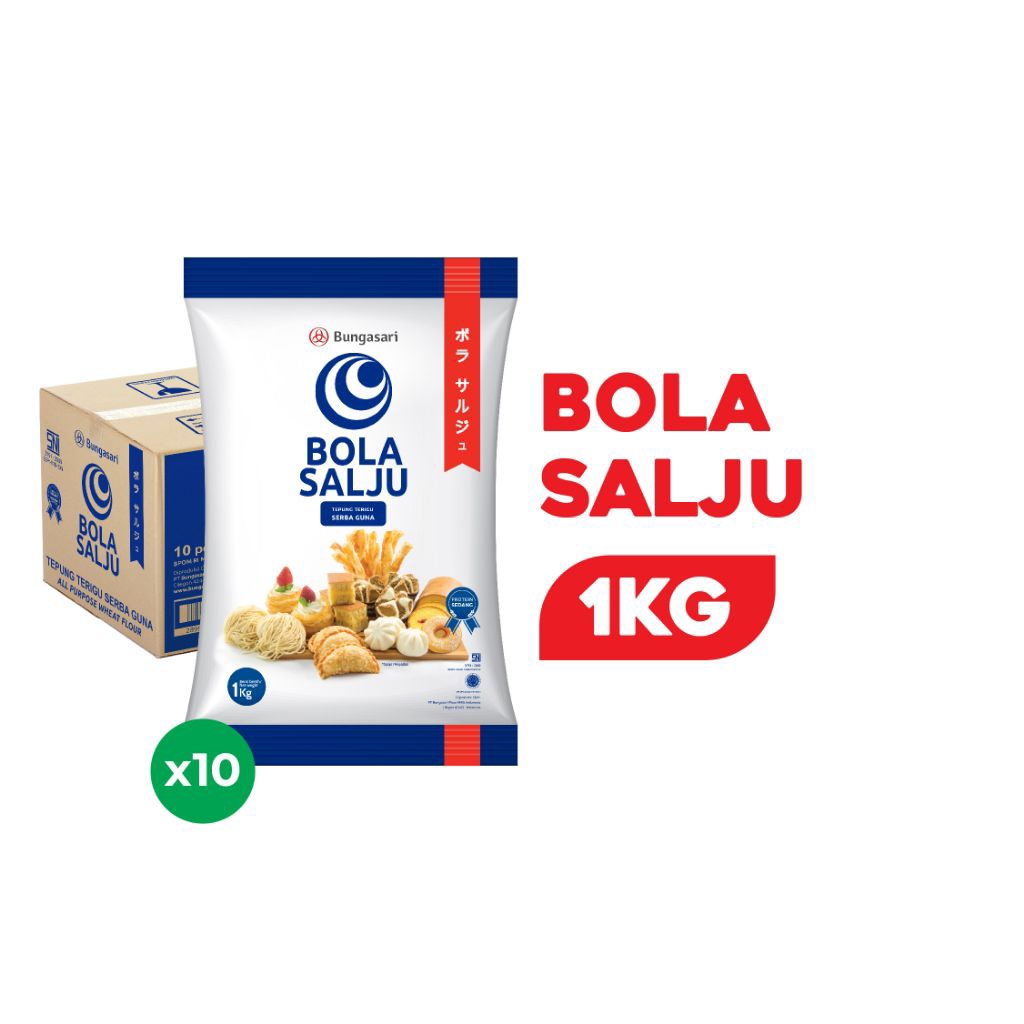

Tepung Bola Salju Kemasan 1kg
