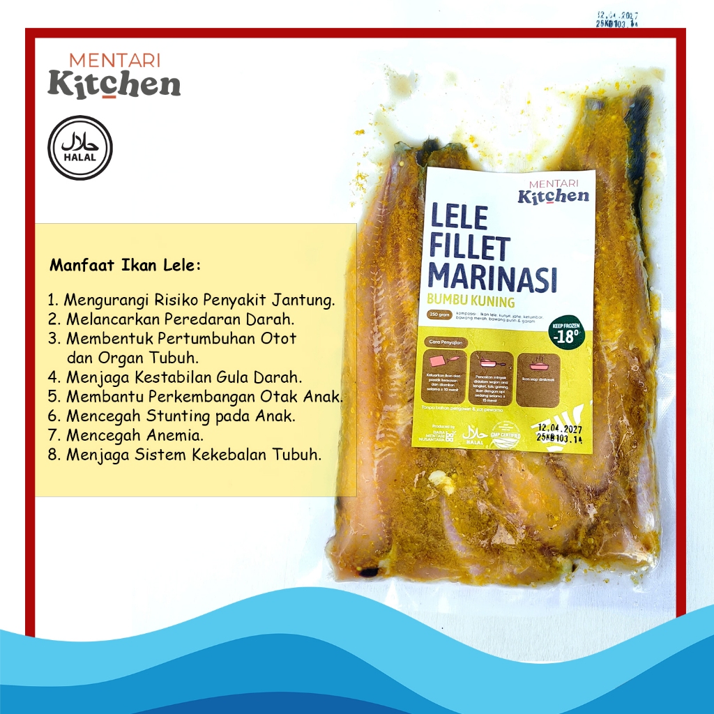 

MENTARI KITCHEN LELE FILLET MARINASI BUMBU KUNING FROZEN FOOD