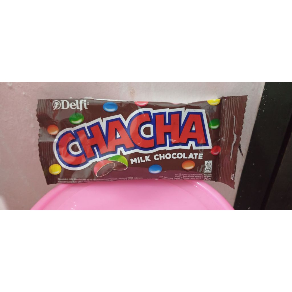 

Cha Cha 20 gr permen cokelat susu