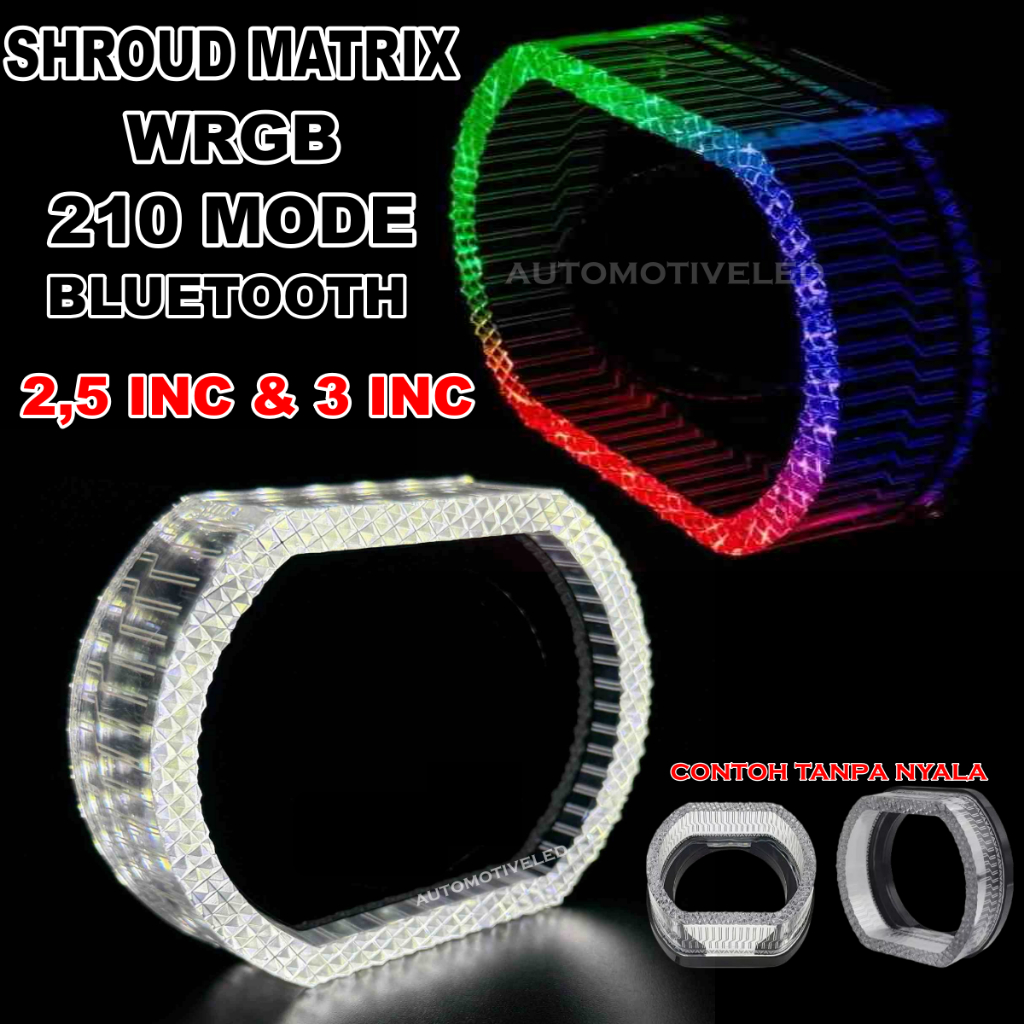 HARGA SATUAN ORIGINAL RING AKRILIK APP PREMIUM SHROUD AKRILIK 2.5 INCHI ANGEL EYE MATRIX RGB CRISTAL