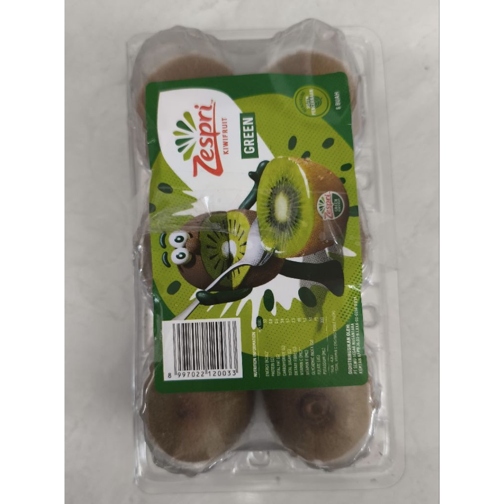 

Buah Kiwi Green Zespri Isi 6 Pcs / Buah Kiwi Hijau Zespri / Pack / 900 gr