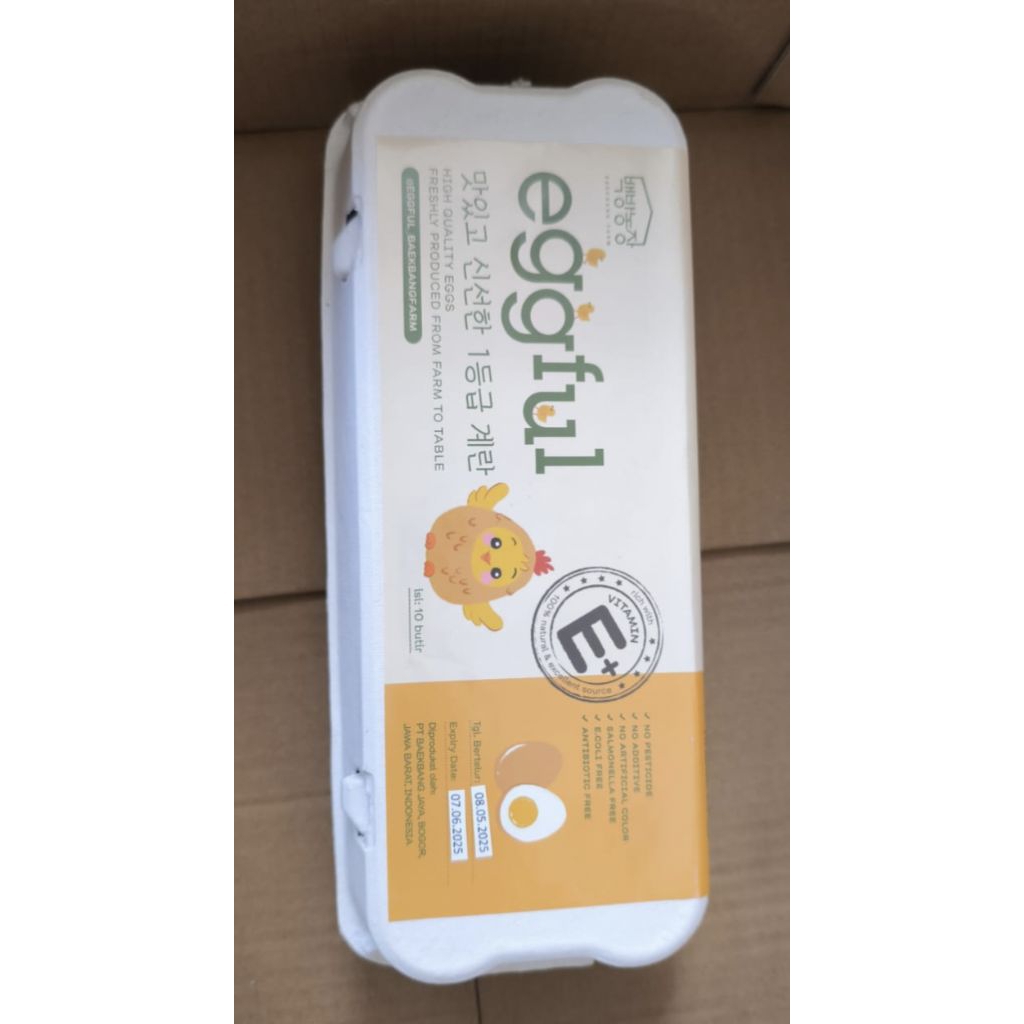 

Telur Eggful High Quality Vitamin E / Telur Ayam Eggful 10 Btr / Box