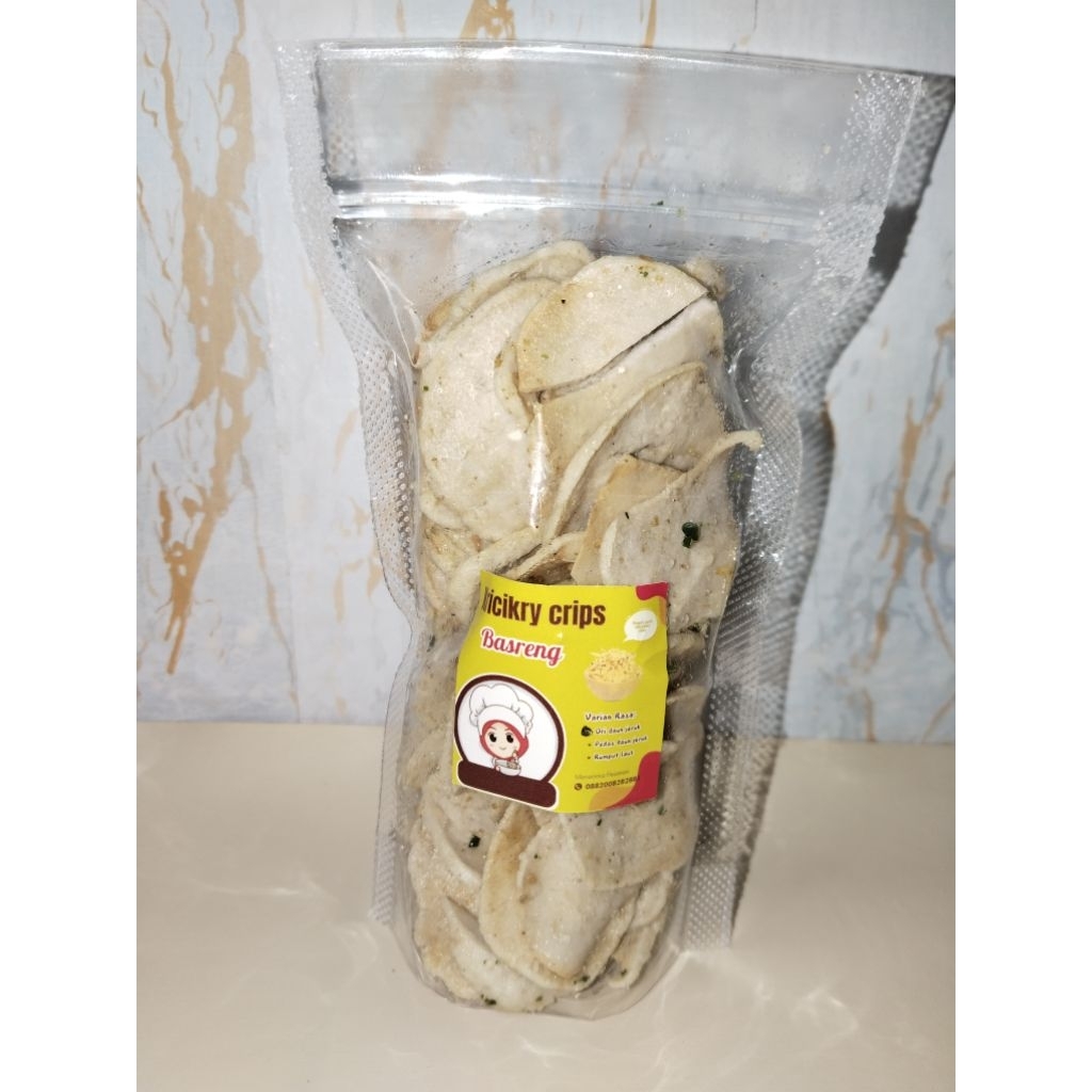 

Basreng original daun jeruk/keripik basreng. 100gram||Kricikrycrips